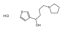 4-pyrrolidin-1-yl-1-thiophen-3-ylbutan-1-ol,hydrochloride Structure