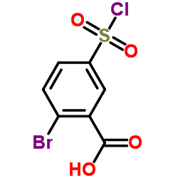 2-Bromo-5-chlorosulfonyl-benzoic acid structure