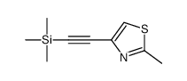 2-Methyl-4-((triMethylsilyl)ethynyl)thiazole结构式