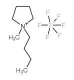 1-丁基-1-甲基吡咯烷六氟磷酸盐结构式