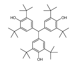 4-[bis(3,5-ditert-butyl-4-hydroxyphenyl)methyl]-2,6-ditert-butylphenol结构式