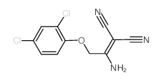 2-[1-AMINO-2-(2,4-DICHLOROPHENOXY)ETHYLIDENE]MALONONITRILE Structure