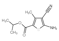 5-氨基-4-氰基-3-甲基噻吩-2-羧酸异丙酯结构式