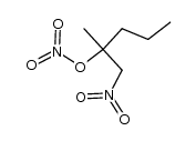 2-methyl-1-nitro-2-nitrooxy-pentane结构式