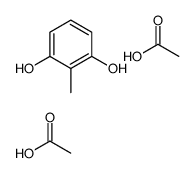 acetic acid,2-methylbenzene-1,3-diol结构式
