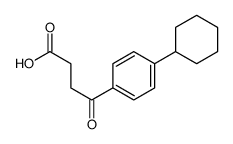 4-cyclohexyl-gamma-oxobenzenebutyric acid结构式