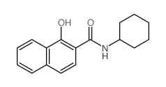 N-cyclohexyl-1-hydroxy-naphthalene-2-carboxamide结构式
