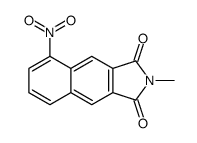 2-methyl-5-nitrobenzo[f]isoindole-1,3-dione结构式