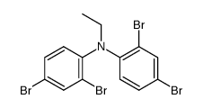 2,2',4,4'-tetrabromo-N-ethyldiphenylamine Structure