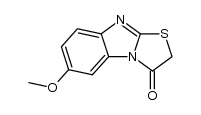 6-methoxy-benzo[4,5]imidazo[2,1-b]thiazol-3-one结构式