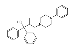 2-methyl-1,1-diphenyl-3-(4-phenylpiperazin-1-yl)propan-1-ol Structure