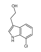 2-(7-chloro-1H-indol-3-yl)ethanol结构式