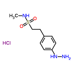 4-Hydrazino-N-metyl benzene ethane sulfonamide hydrochloride Structure