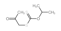 1-propan-2-yloxycarbothioylsulfanylpropan-2-one结构式