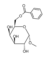 methyl 6-O-benzoyl-α-D-galactopyranoside Structure