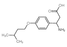 3-amino-3-[4-(3-methylbutoxy)phenyl]propanoic acid Structure