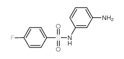 N-(3-氨基-苯基)-4-氟-苯磺酰胺结构式
