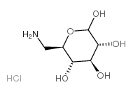 6-氨基-6-脱氧-D-吡喃葡萄糖,盐酸盐结构式