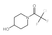 2-氯-2,2-二氟-1-(4-羟基哌啶)-1-乙酮结构式