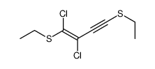 1,2-dichloro-1,4-bis(ethylsulfanyl)but-1-en-3-yne Structure