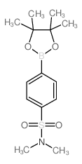 4-(N,N-二甲氨基磺酰)苯基硼酸频哪醇酯结构式