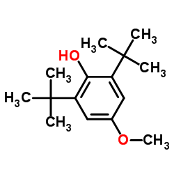 2,6-二叔丁基-4-甲氧基苯酚结构式