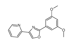 2-(3,5-dimethoxyphenyl)-4-pyridin-2-yl-1,3-oxazole Structure