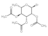 2,3,4-三-O-乙酰基-6-脱氧-alpha-L-甘露糖基溴化物结构式