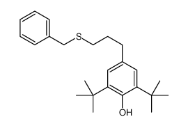 4-(3-benzylsulfanylpropyl)-2,6-ditert-butylphenol结构式