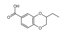 1,4-Benzodioxin-6-carboxylicacid,3-ethyl-2,3-dihydro-(9CI) Structure