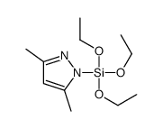 (3,5-dimethylpyrazol-1-yl)-triethoxysilane Structure