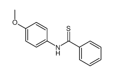 N-(4-methoxyphenyl)benzenecarbothioamide结构式