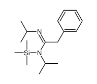 2-phenyl-N,N'-di(propan-2-yl)-N-trimethylsilylethanimidamide结构式