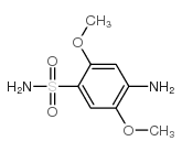 4-氨基-2,5-二甲氧基苯磺酰胺结构式