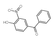 4-羟基-3-硝基苯甲酮结构式