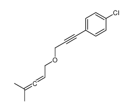 1-chloro-4-[3-(4-methylpenta-2,3-dienoxy)prop-1-ynyl]benzene结构式