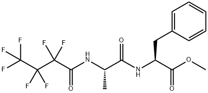 N-(2,2,3,3,4,4,4-Heptafluorobutyryl)-L-Ala-L-Phe-OMe结构式