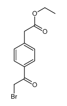 ethyl 2-[4-(2-bromoacetyl)phenyl]acetate Structure