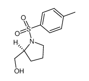 ((2S)-1-p-toluenesulfonyl-2-pyrrolidinyl)methanol Structure