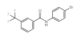 N-(4-Bromophenyl)-3-(trifluoromethyl)benzamide结构式