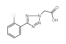 [5-(2-氯苯基)-2H-四唑-2-基]乙酸结构式