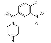 (4-CHLORO-3-NITROPHENYL)(PIPERAZIN-1-YL)METHANONE Structure