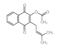 1,4-Naphthalenedione,2-(acetyloxy)-3-(3-methyl-2-buten-1-yl)- Structure