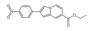 ethyl 2-(4-nitrophenyl)indolizine-7-carboxylate结构式