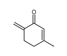 3-methyl-6-methylene-cyclohex-2-en-1-one结构式