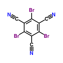 2,4,6-三溴苯-1,3,5-三腈结构式
