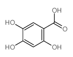 2,4,5-三羟基苯甲酸结构式