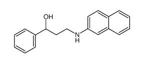 3-(Naphthalen-2-ylamino)-1-phenyl-propan-1-ol结构式
