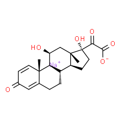 Prednisolone-d4-21-carboxylic Acid Sodium Salt Structure