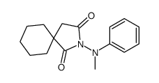 2-(N-methylanilino)-2-azaspiro[4.5]decane-1,3-dione结构式
